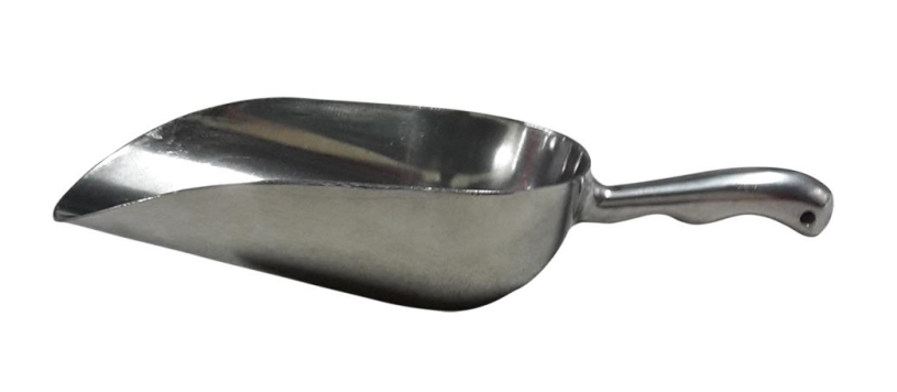 Meelschop aluminum 750g - 275x98x63mm