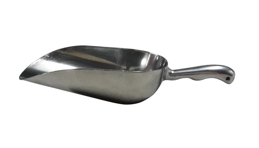 Meelschep aluminum 1600g - 370x135x88mm
