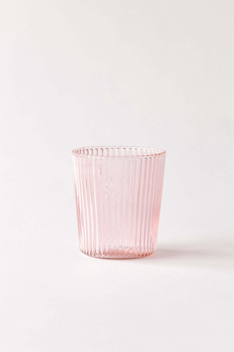 PAVEAU Ribbed elegance glas - Rose