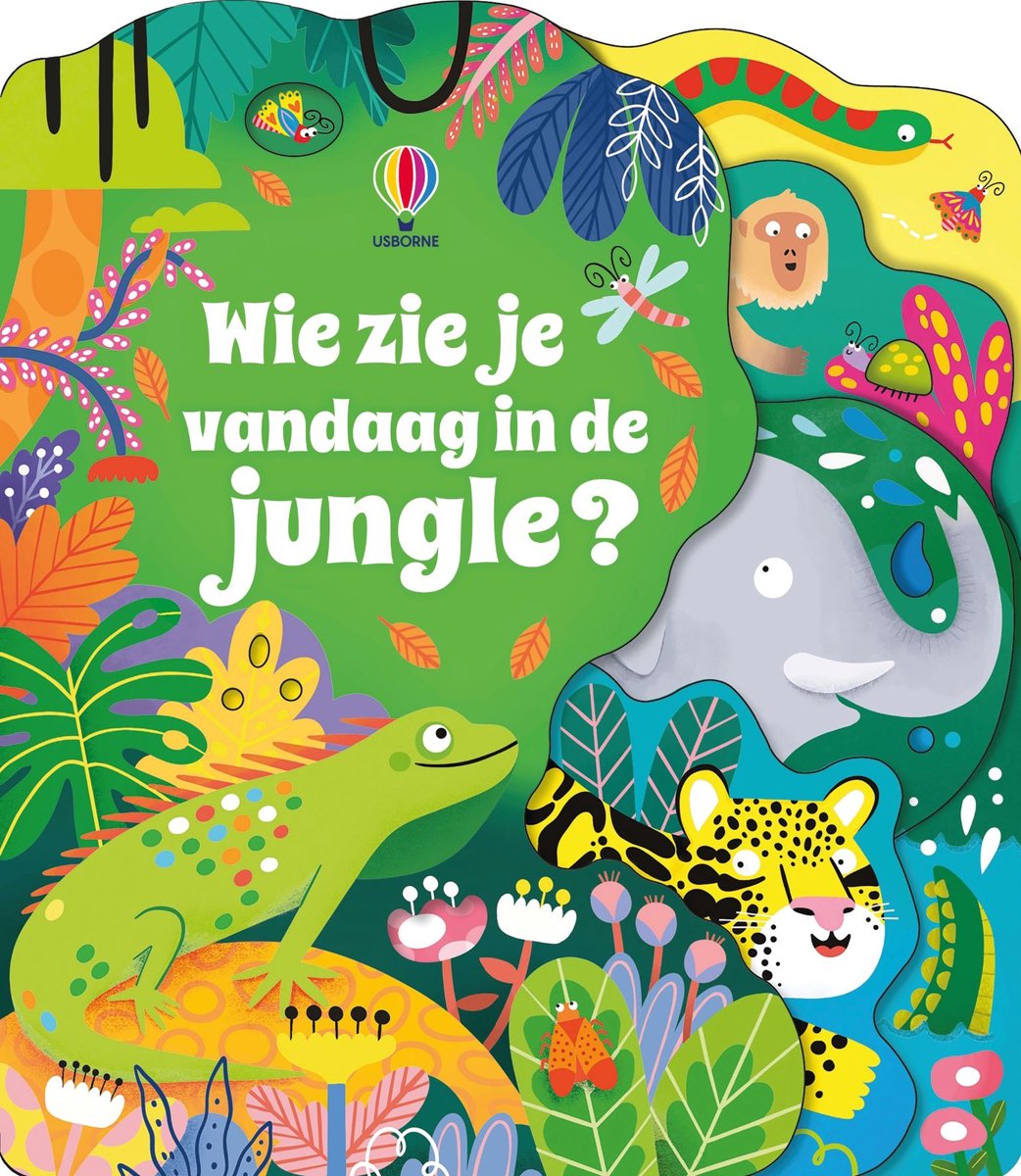 Kartonboek - Wie zie je vandaag in de jungle?