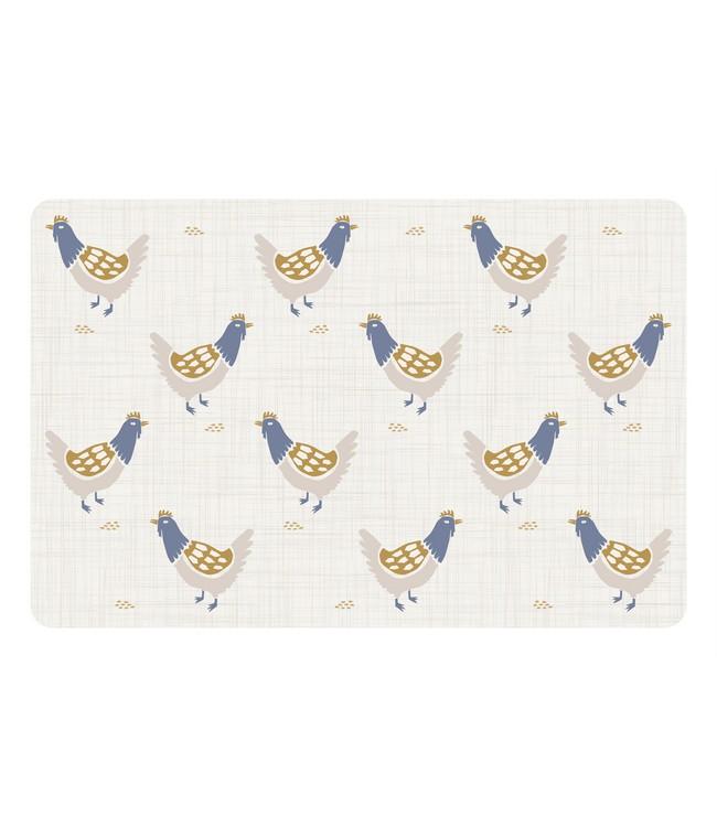 Placemat - bedrukt met PP - 28,5 x 43,5 cm - 12 stuks - CLUCK CLUCK