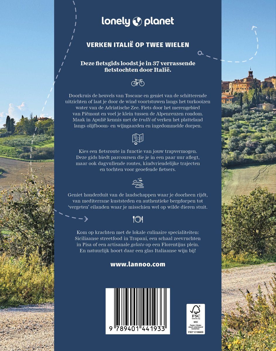Lonely Planet fietsgids - Italië