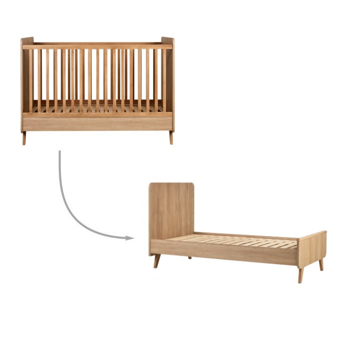 QUAX Loft meegroeibed - 140x70cm - honey ash