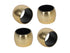 Servetringen 4st. 4.5x4.5x3.5cm - goud