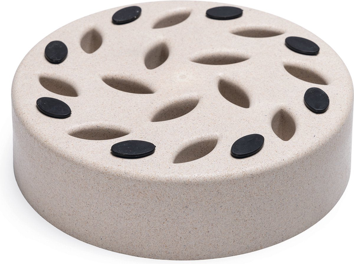 Designed by Lotte Hondenvoerbak POM beige - 21cm Bamboo