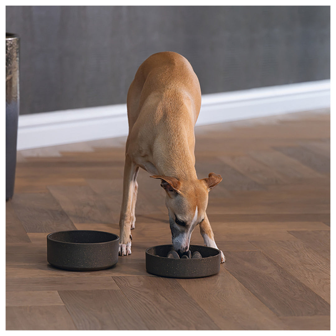 Designed by Lotte Hondenvoerbak POM grijs - 17cm Bamboo