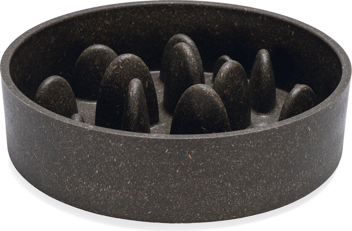 Designed by Lotte Hondenvoerbak POM grijs - 21cm Bamboo