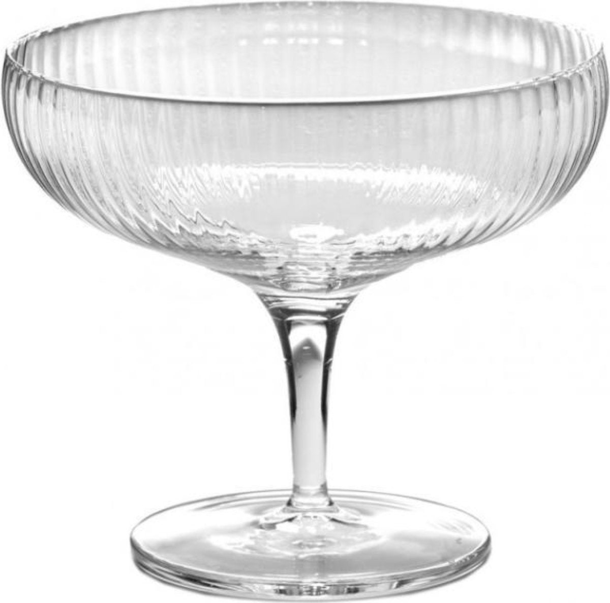 Sergio Herman INKU - champagnecoupe 15cl transparant geribbeld glas