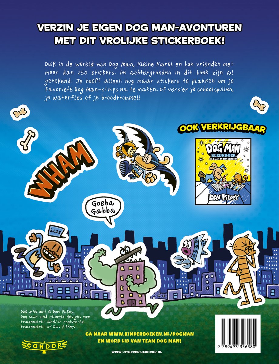 Dog Man - Stickerboek