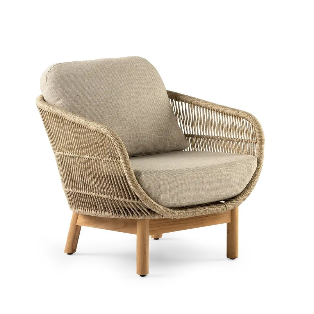 CALLISTO Preston loungeset - teak/ rope/ olefin