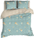 SATIN D'OR Dekbedovertrek - 240x200cm - Zabina aqua blue satijn