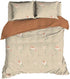 SATIN D'OR Dekbedovertrek - 240x200cm - Zabina beige satijn