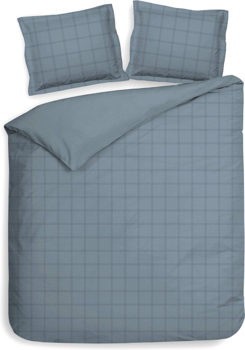 HECKETTLANE Diamante dekbedovertrek - 260x220cm - colonial blue