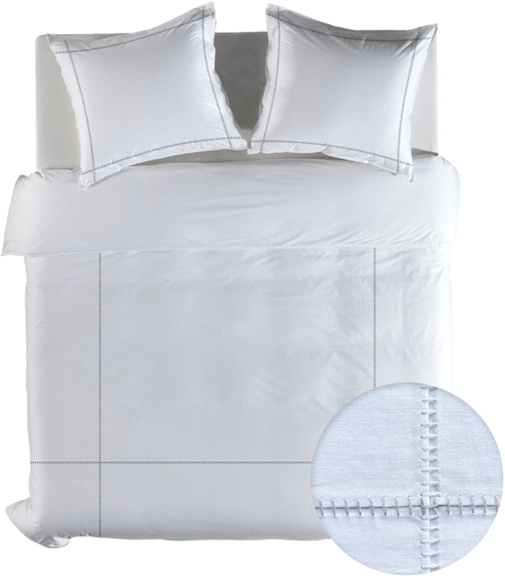 YELOOW Suite Port Louis dekbedovertrek - 240x220cm - blanc de blanc