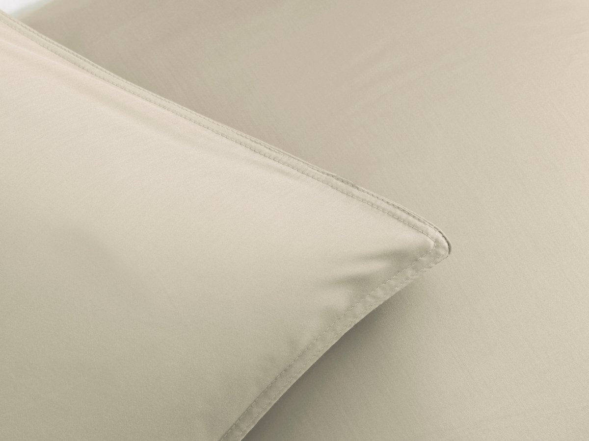 ZOHOME Percalle dekbedovertrek - 240x220cm - cool beige