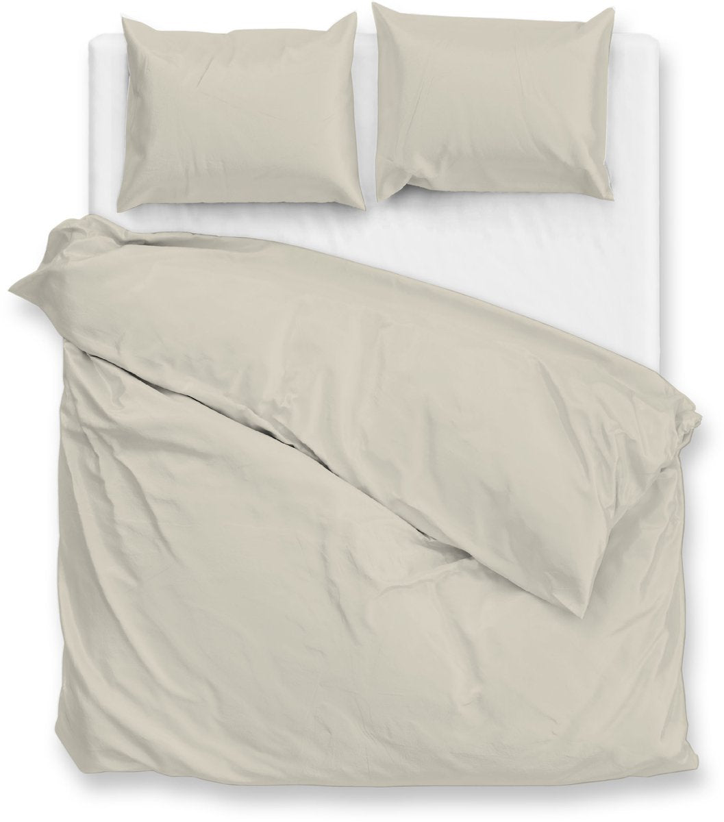 ZOHOME Percalle dekbedovertrek - 240x220cm - cool beige