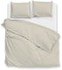 ZOHOME Percalle dekbedovertrek - 240x220cm - cool beige