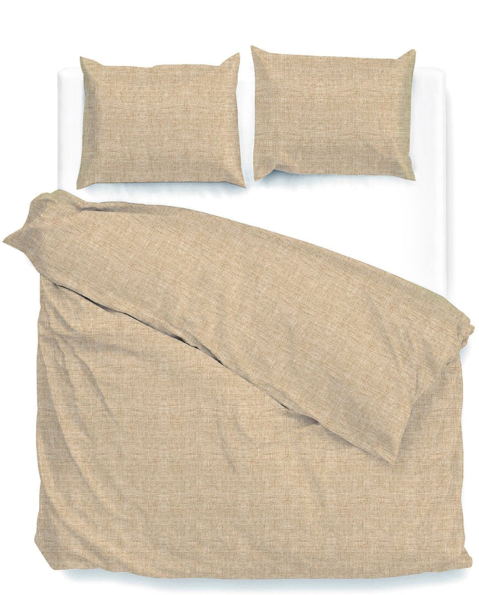 ZOHOME Lino dekbedovertrek - 240x220cm - tan brown