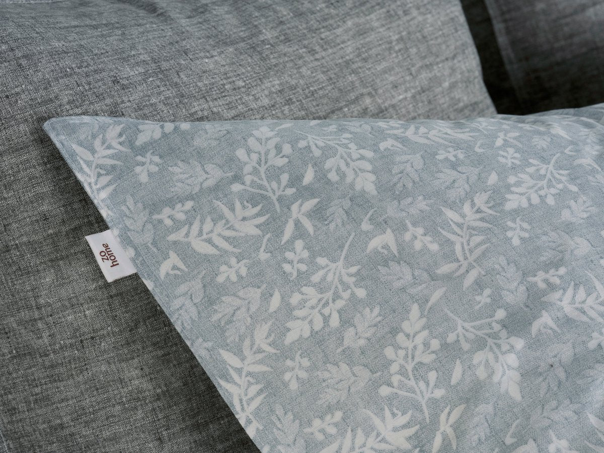 ZOHOME Petali di Lino dekbedovertrek - 140x220cm - denim