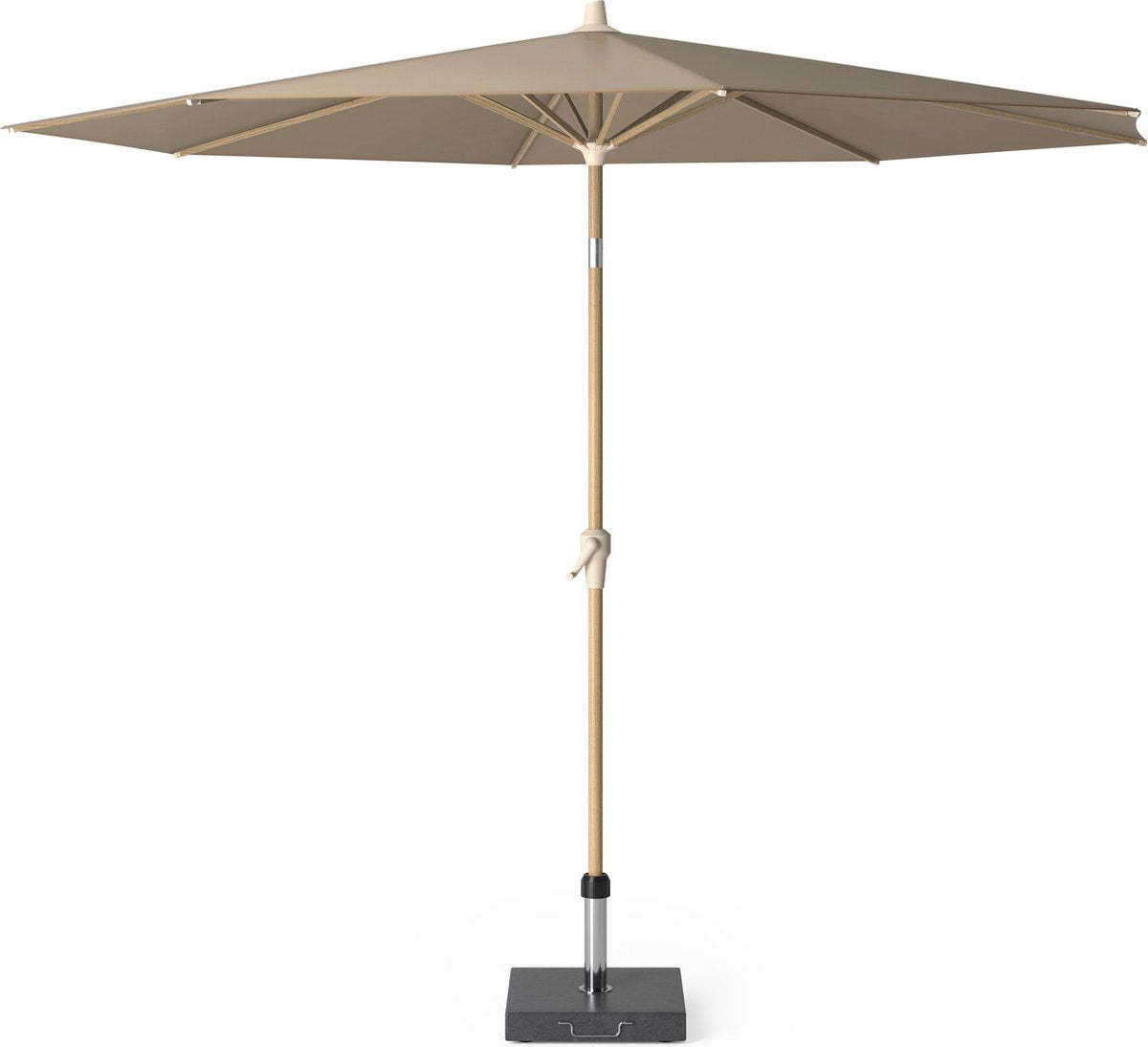 Platinum RIVA parasol 3m - teak look/ taupe