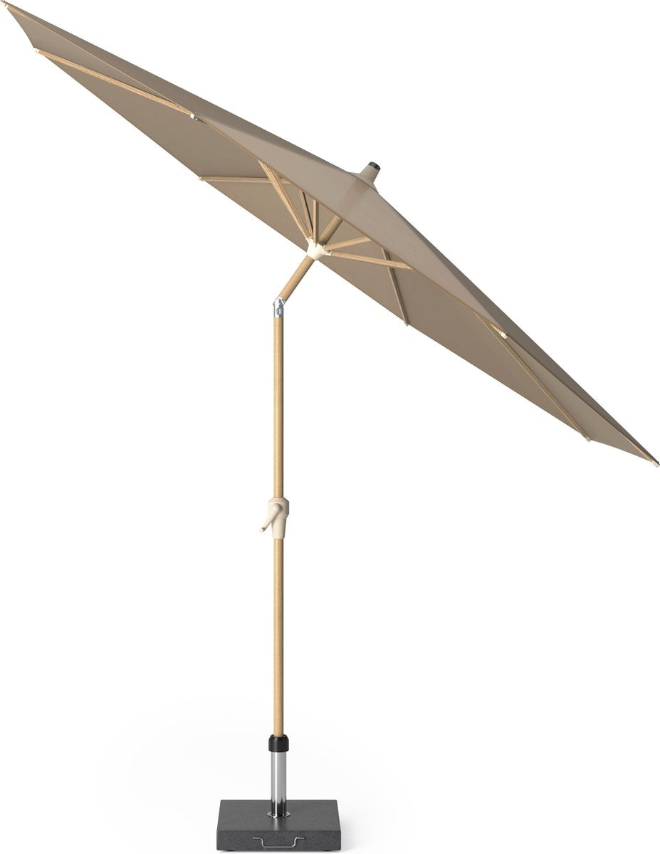 Platinum RIVA parasol 3m - teak look/ taupe
