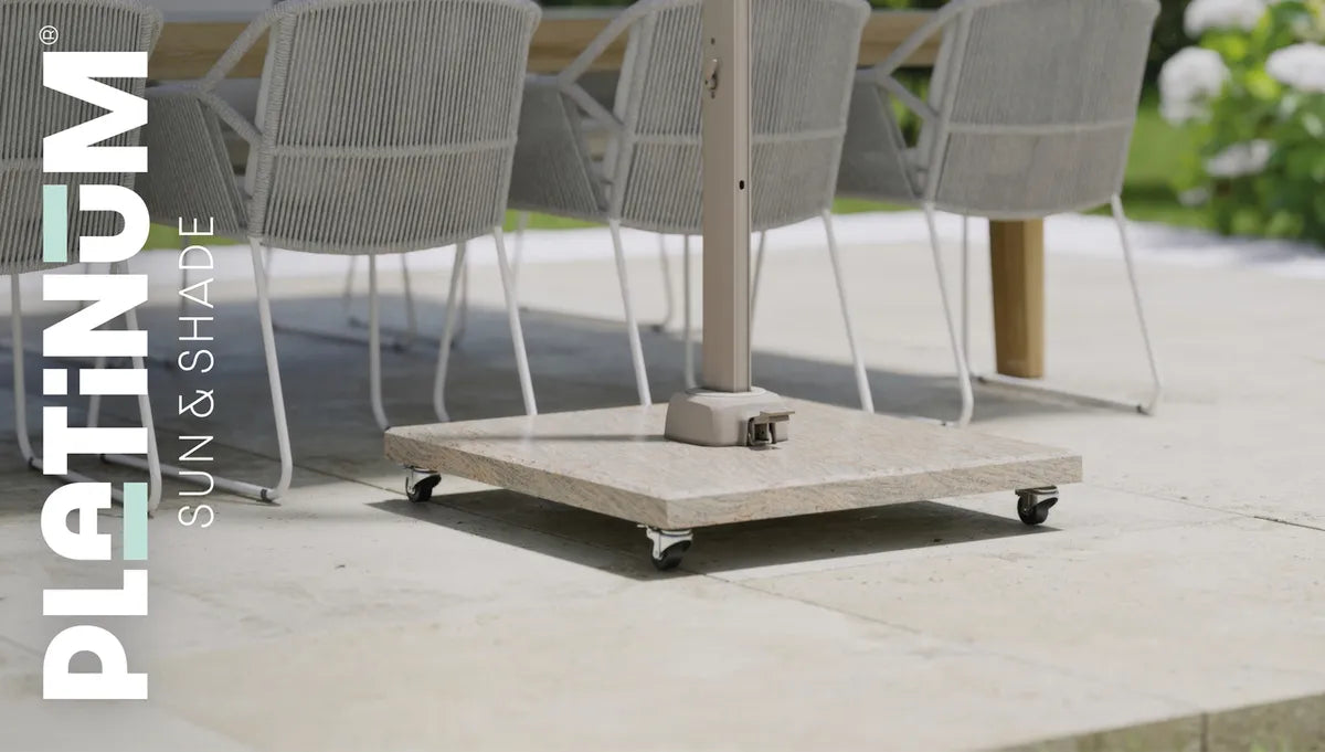 Platinum VENEZIA parasolvoet 90kg - natuursteen
