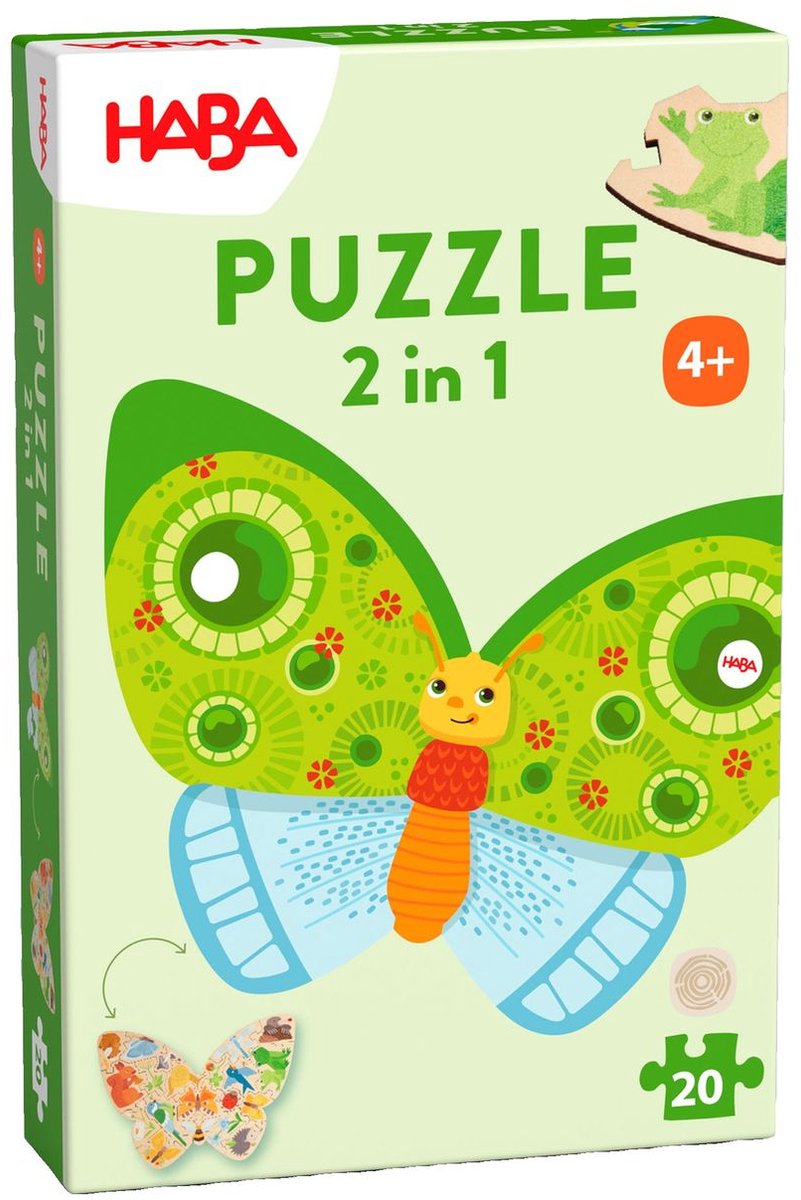 HABA puzzel 2-in-1 - Vlinder