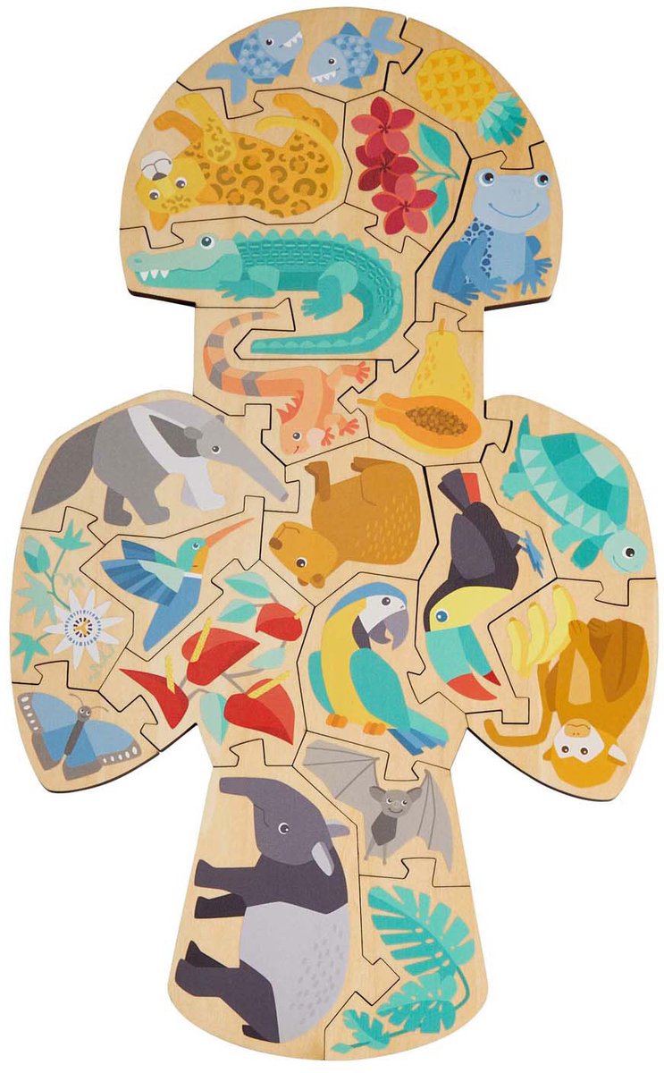 HABA puzzel 2-in-1 - Papegaai