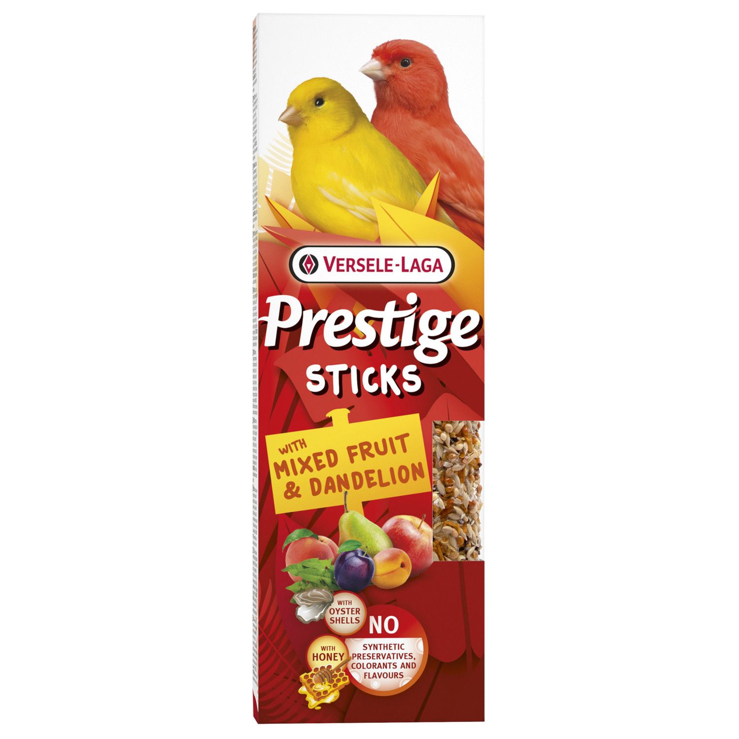 VERSELE LAGA Prestige Sticks - Gemengd fruit en paardebloem - 2st. - 60gr.