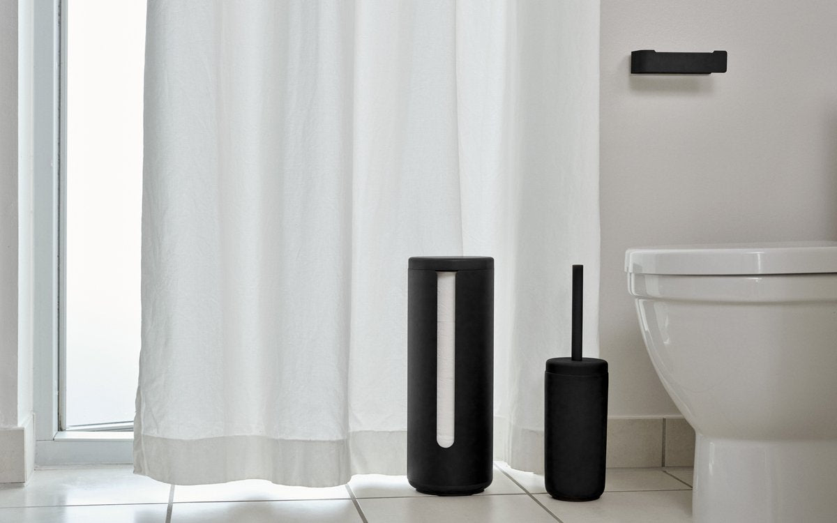 ZONE Ume toiletrolhouder - 15x40.5cm - zwart