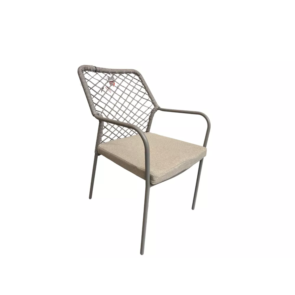 DIDO dining stoel - taupe/ rope sand/ desert sand