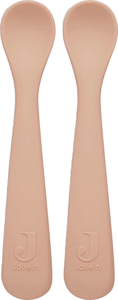 JOLLEIN Siliconen lepeltje 2stuks - Pale pink