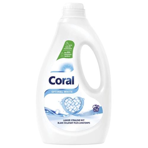 CORAL Vloeibaar wasmiddel 26sc/1,17L - optimal white
