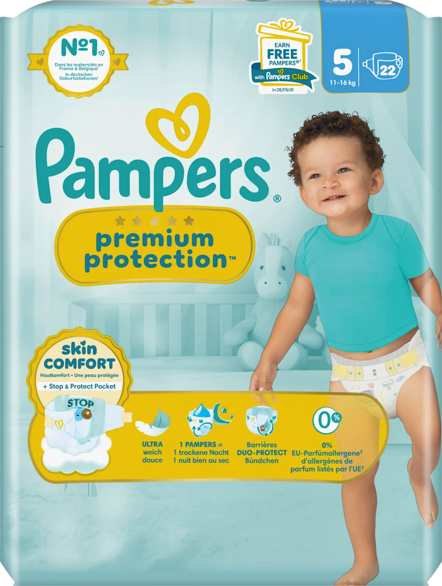 PAMPERS Luiers premium protection S5 - 22st.