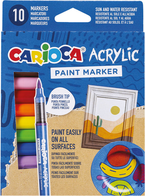 CARIOCA Acrylic verfstiften 10st.