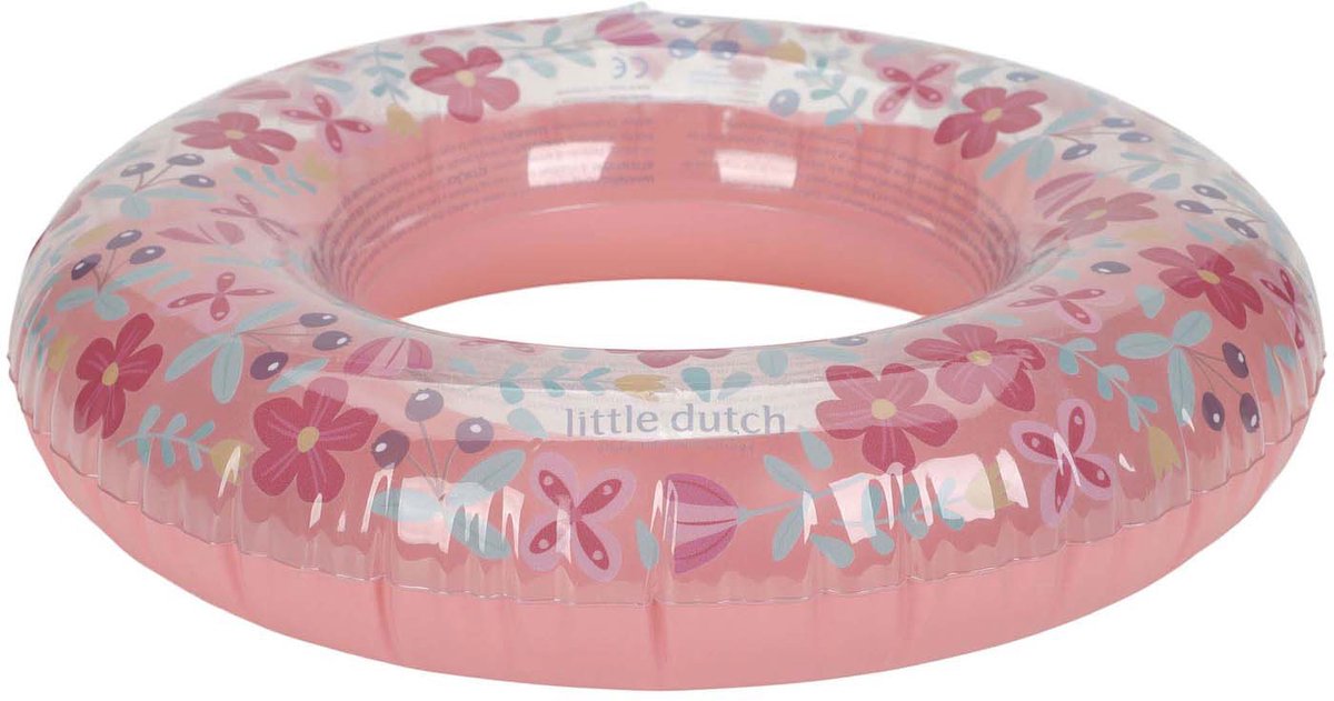 LITTLE DUTCH Pink Flower zwemring - 50cm