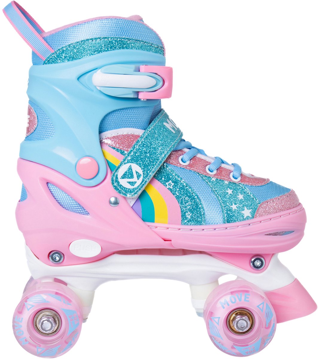MOVE Quad rolschaatsen - rainbow - XS 26/29