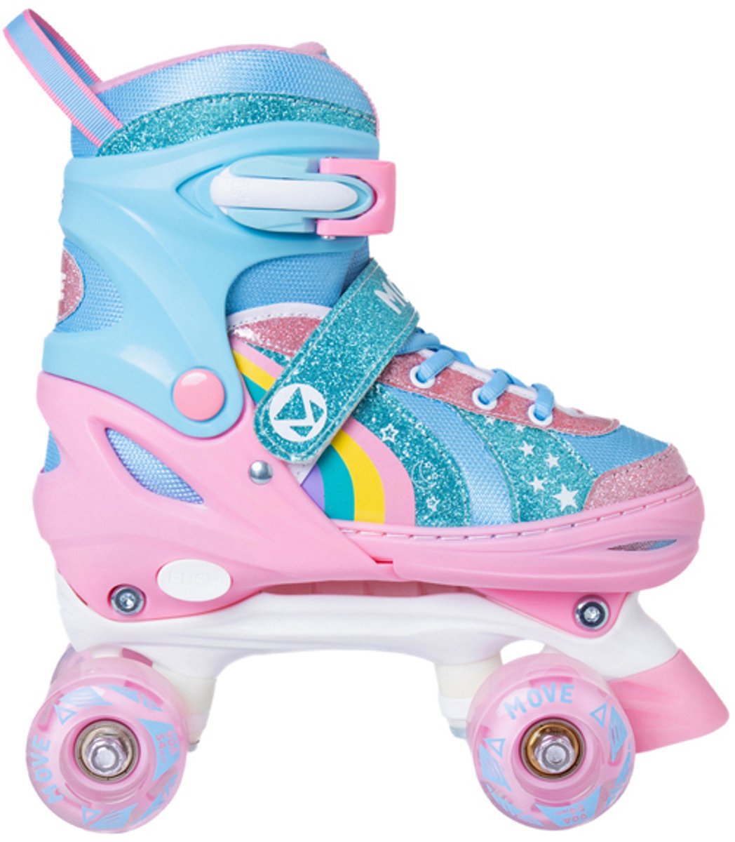 MOVE Quad rolschaatsen - rainbow - S 30/33
