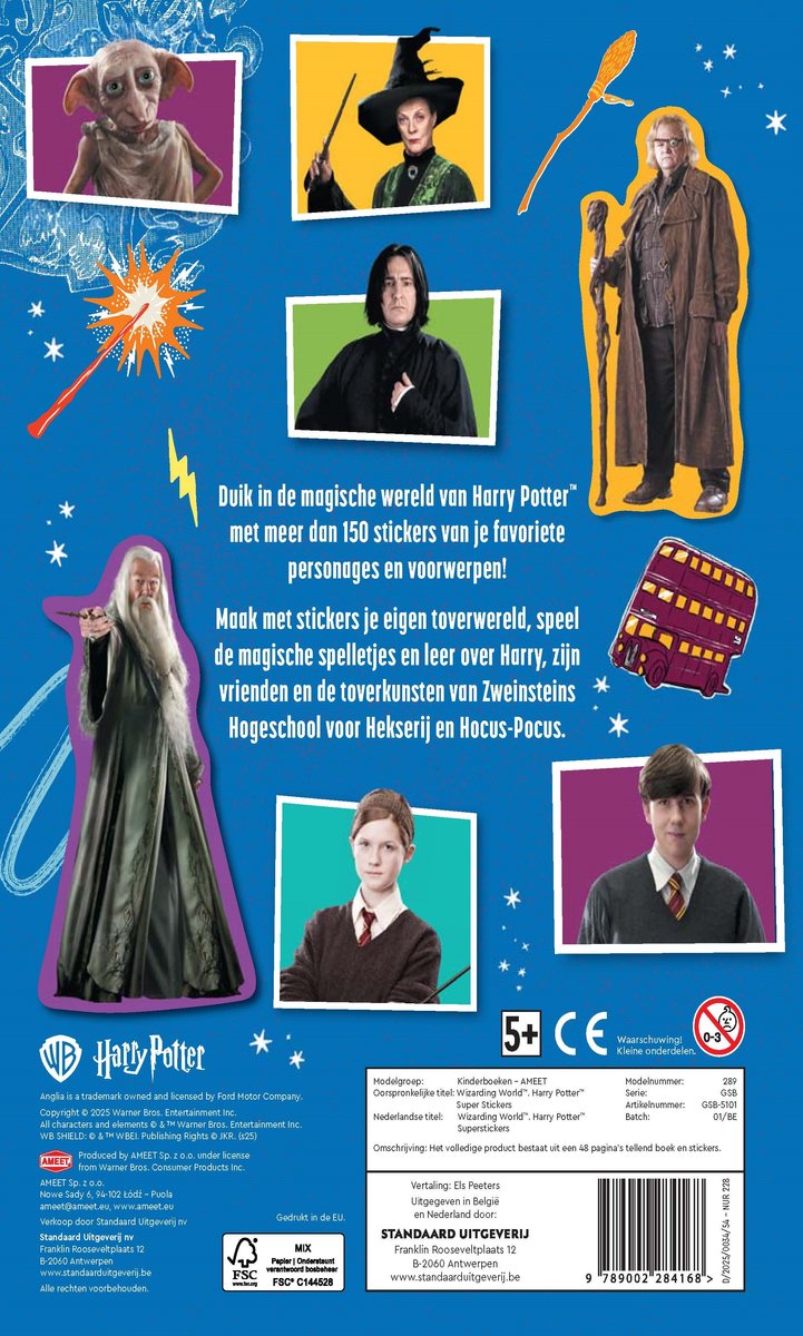 Harry Potters - Super stickers +150st.