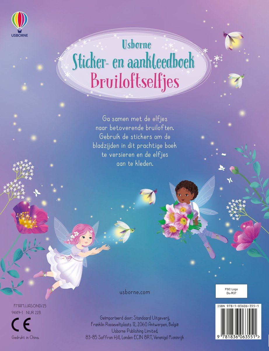 Sticker- en aankleedboek - Bruiloftselfjes