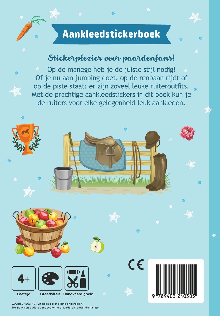 Mini aankleed stickerboek - Paarden