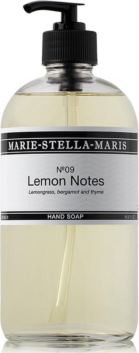 MARIE STELLA MARIS Handzeep 500ml glas -   No.09 Lemon Notes