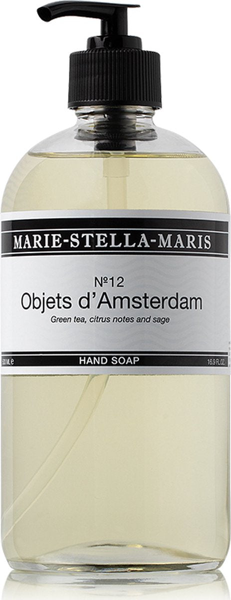 MARIE STELLA MARIS Handzeep 500ml glas -   No.12 Objets d'Amsterdam