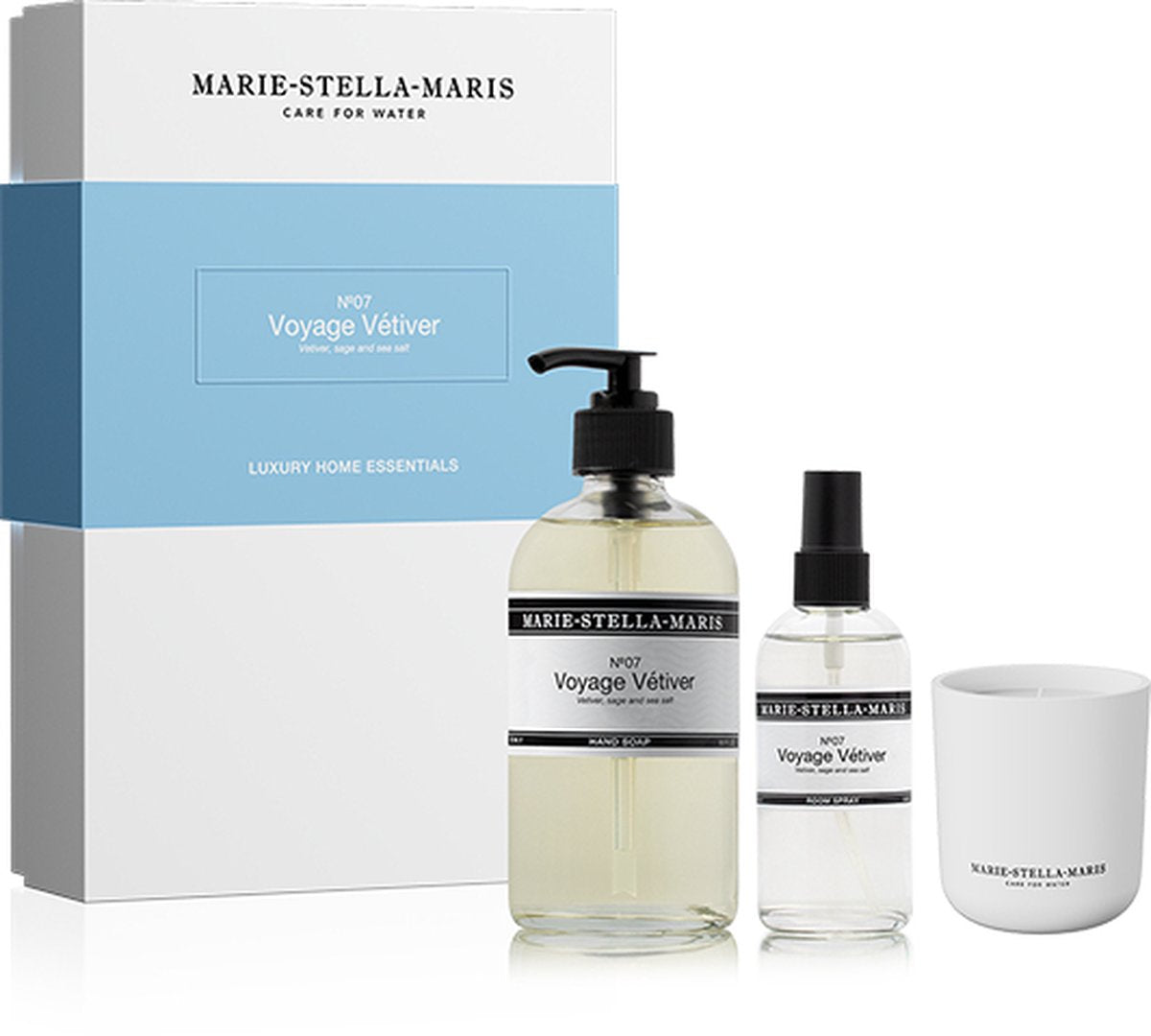 MARIE STELLA MARIS Luxury Home Essentials set - No. 07 Voyage Vétiver