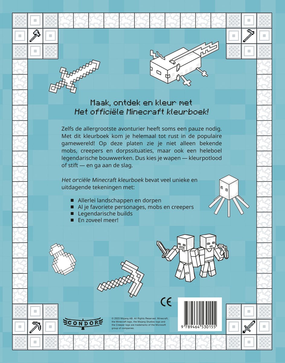 Het officiele Minecraft kleurboek