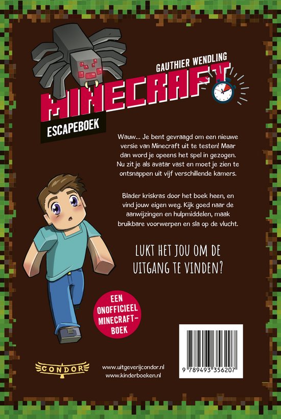 Minecraft escapeboek - Gauthier Wendling