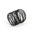 RIVERDALE Wire servetringen - set van 4 - zwart