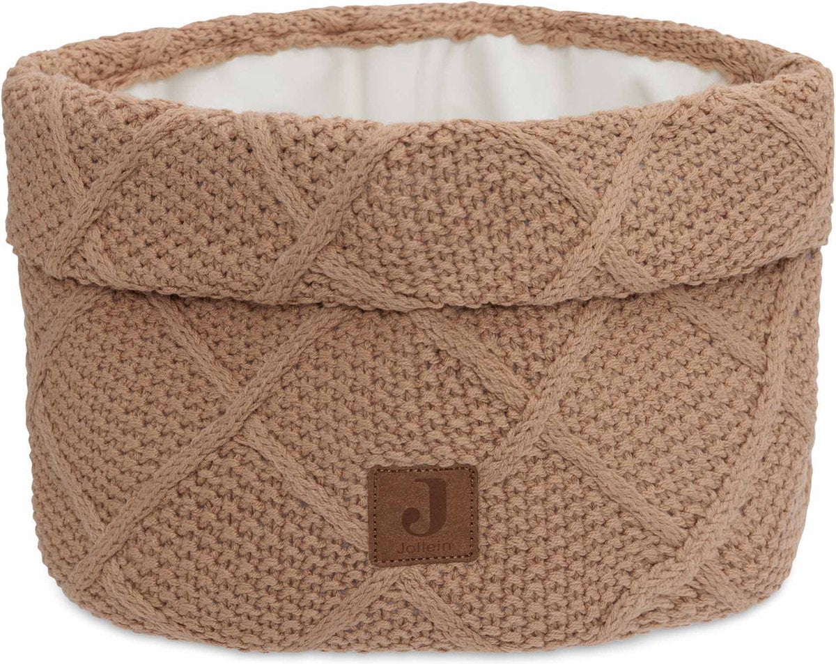 JOLLEIN Commodemandje - check knit biscuit