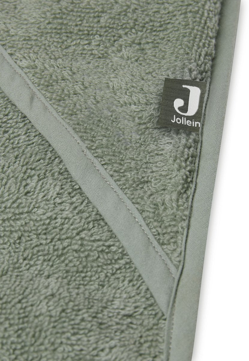 JOLLEIN Badcape badstof - 75x75cm - Ash Green