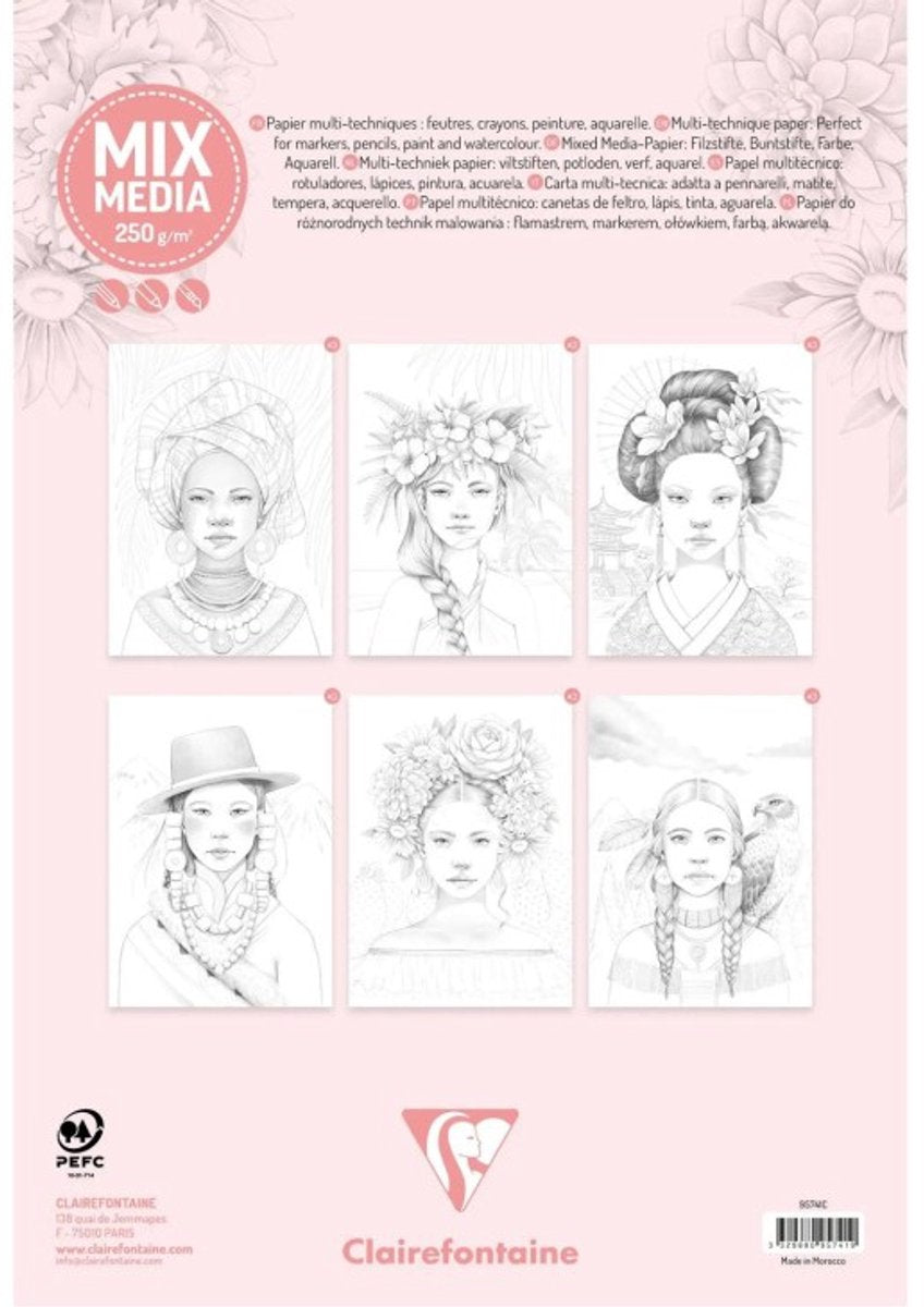 ODELIA kleurboek vrouwen - A4